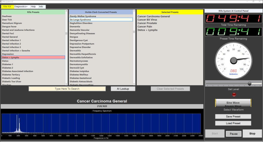 Rife Machine System AI - With AI Health Diagnostics