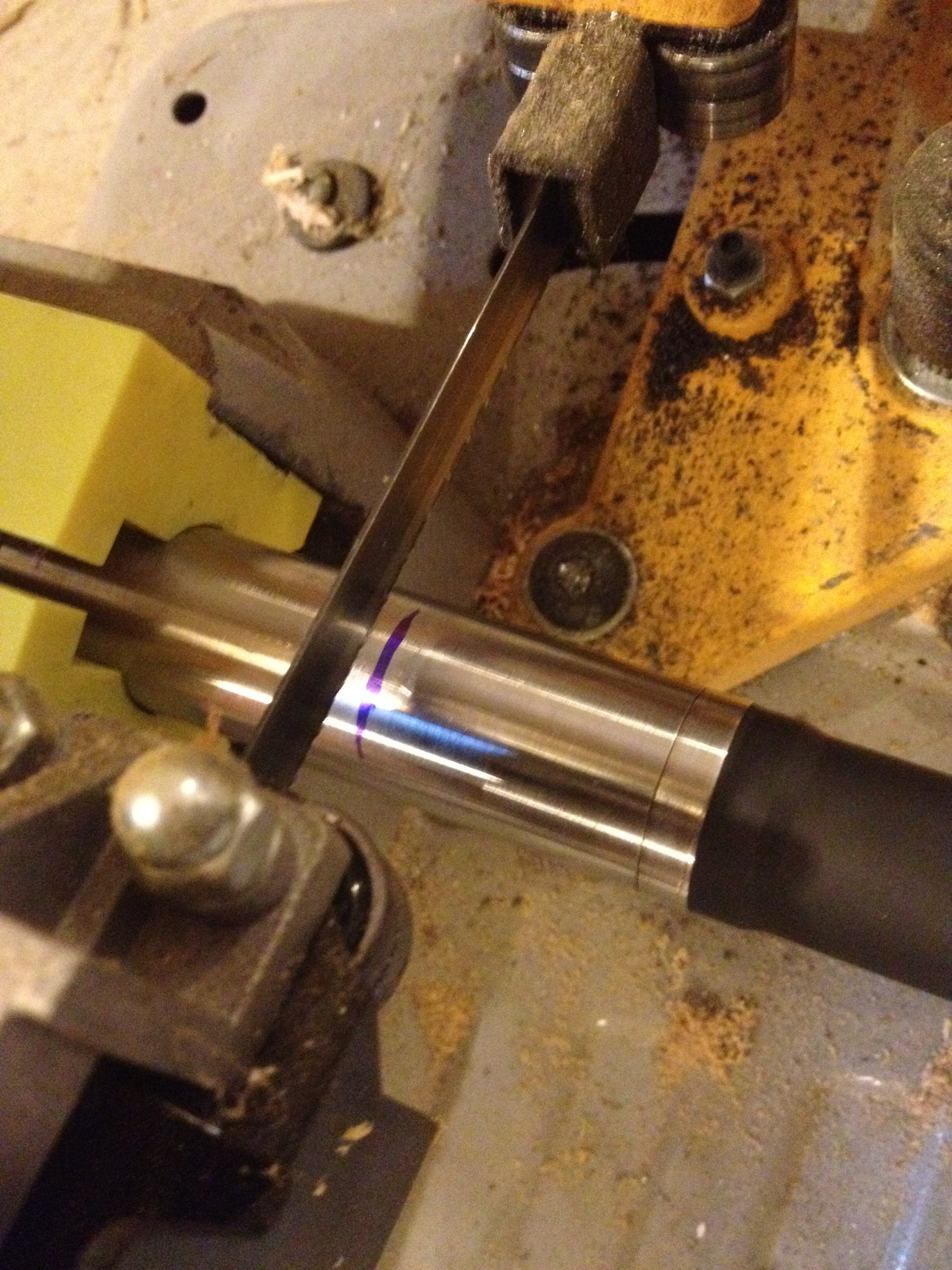Cut and crown a rifle barrel without a lathe (11 degree target crown