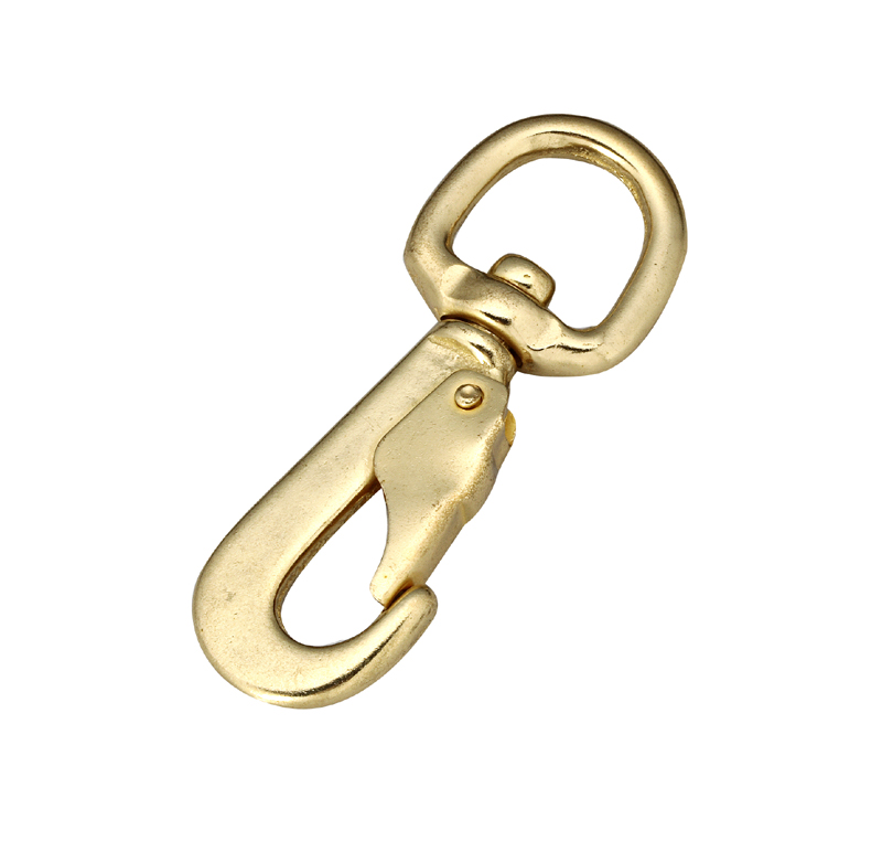 Brass Swivel Spring Snap Solid Bronze Polished, Swivel Snap Hooks