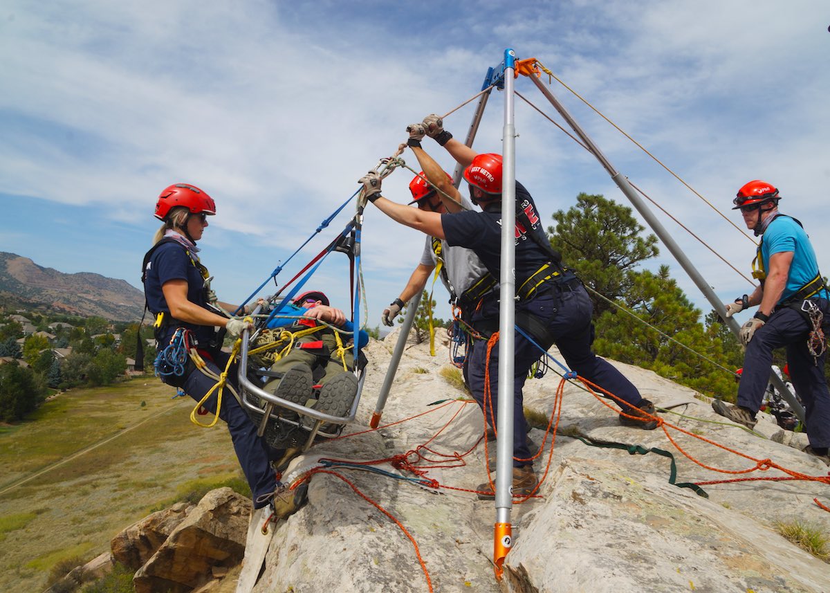 MultiAgency Fire Rescue Training Rigging for Rescue