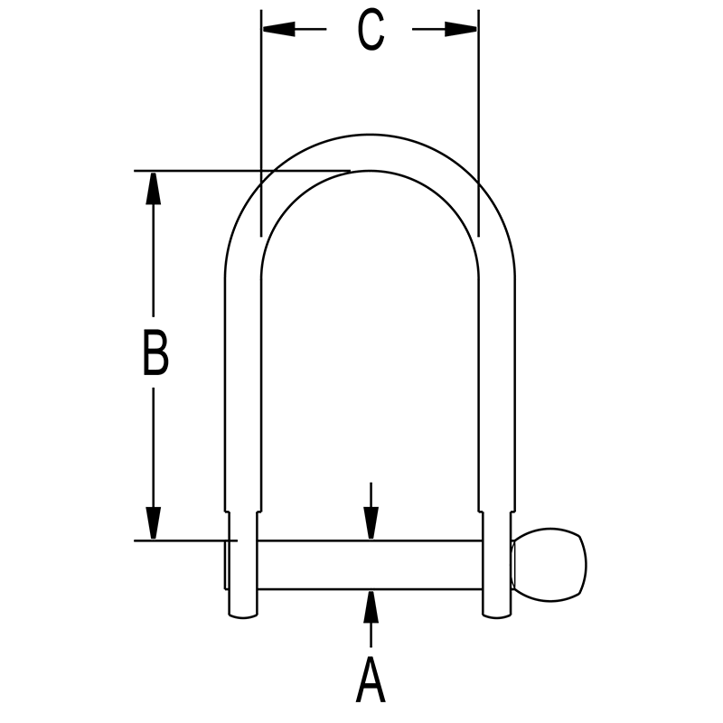 Ronstan Wide D Shackles RF1850S RF641 Riggtech