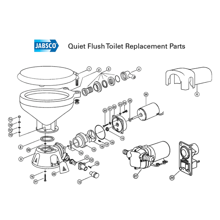 Jabsco Electric Quiet Flush Toilet Service Kit (2007+) | Riggtech