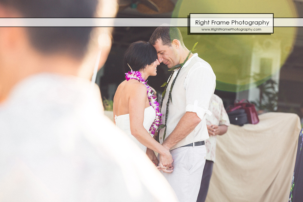 Vow renewal at Outrigger Reef Waikiki Beach Resort Right Frame