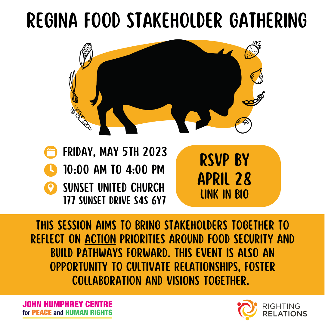 Regina Food Stakeholder Gathering Righting Relations