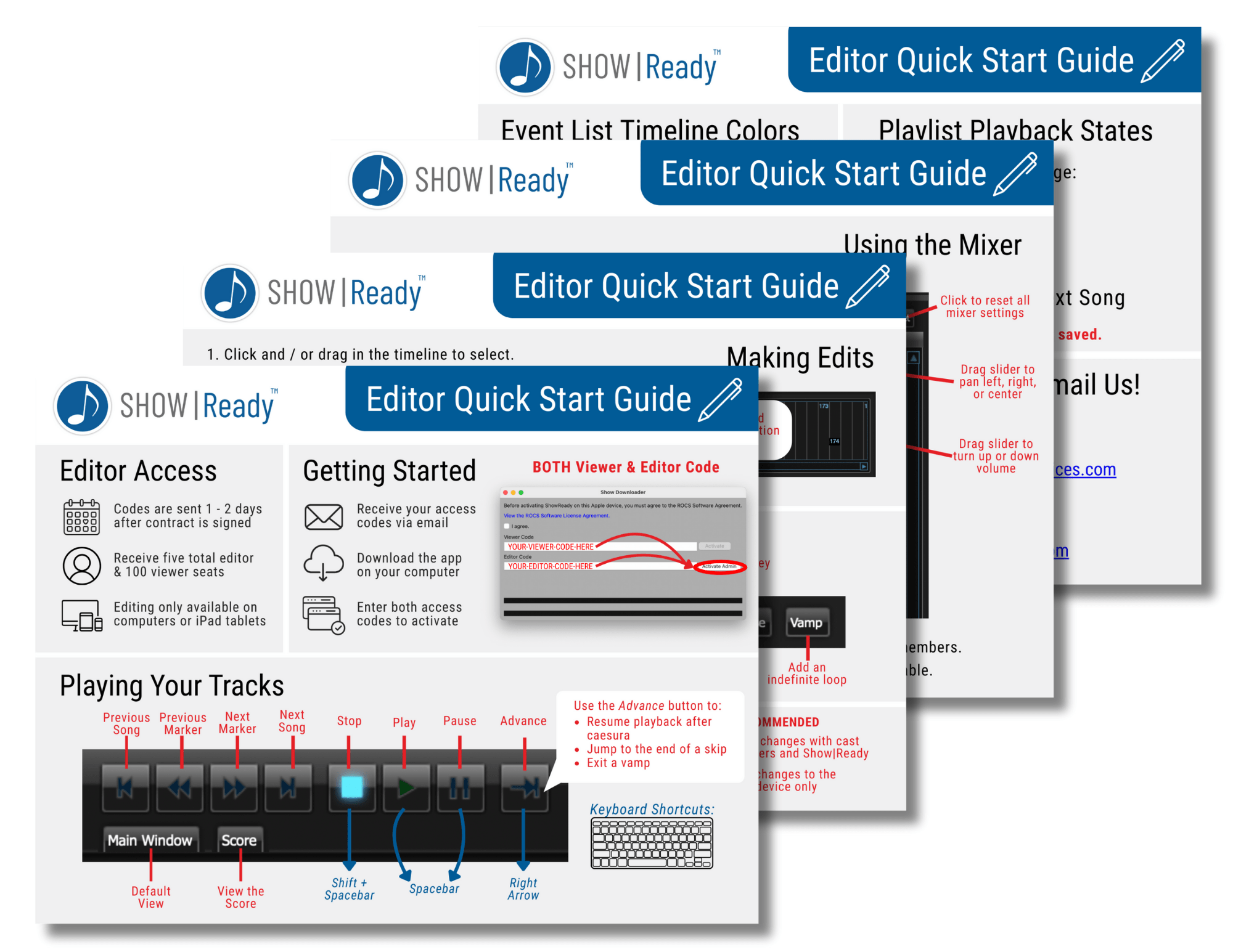 Showready Quick Start Guides Right On Cue Services Right On Cue Services
