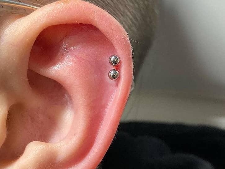 Double Helix Piercing 50+ Image Ideas & Jewelery, Pain Information Right Piercing