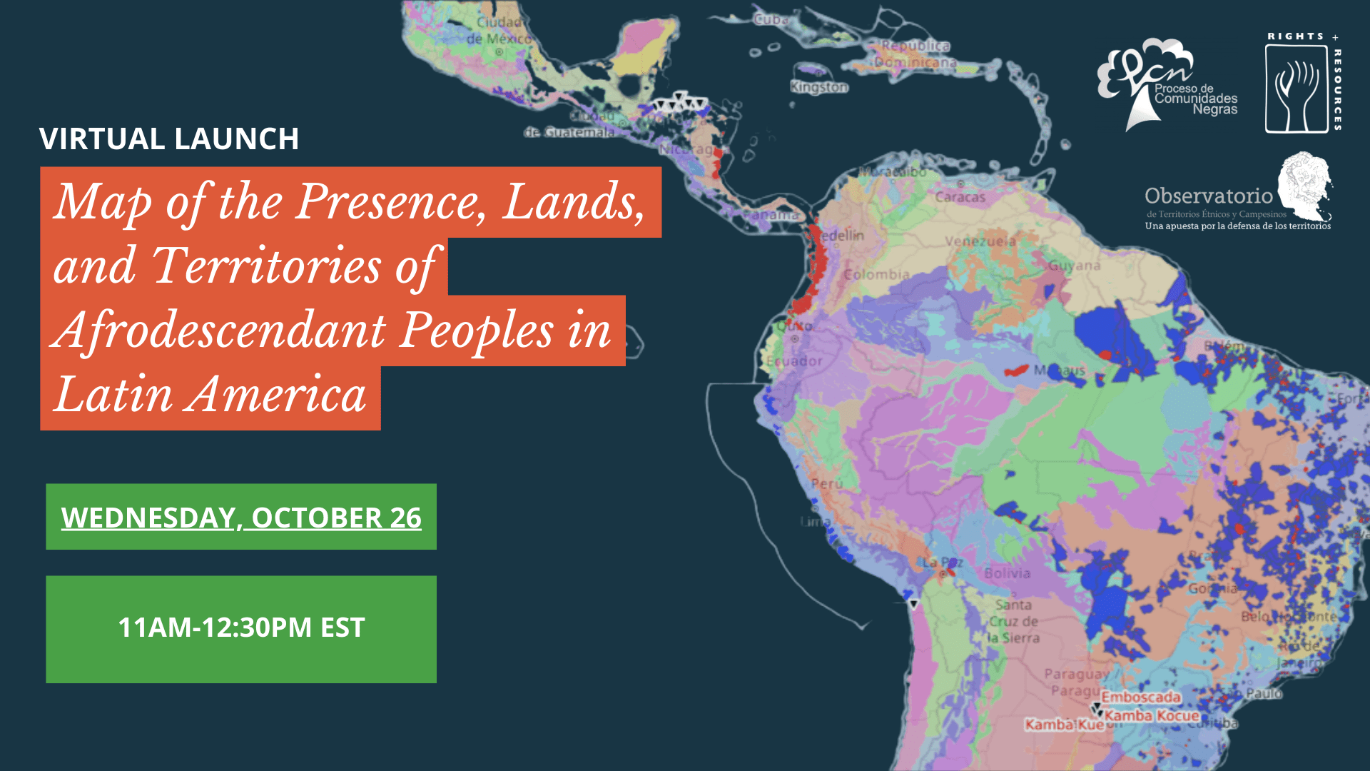 EVENT — Virtual Launch Mapping the Presence, Lands, and Territories of