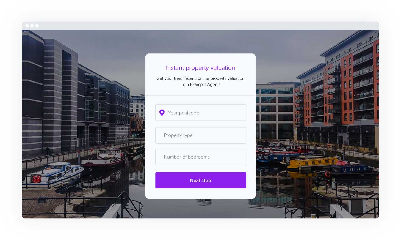 Instant valuation tool for estate agents Rightval
