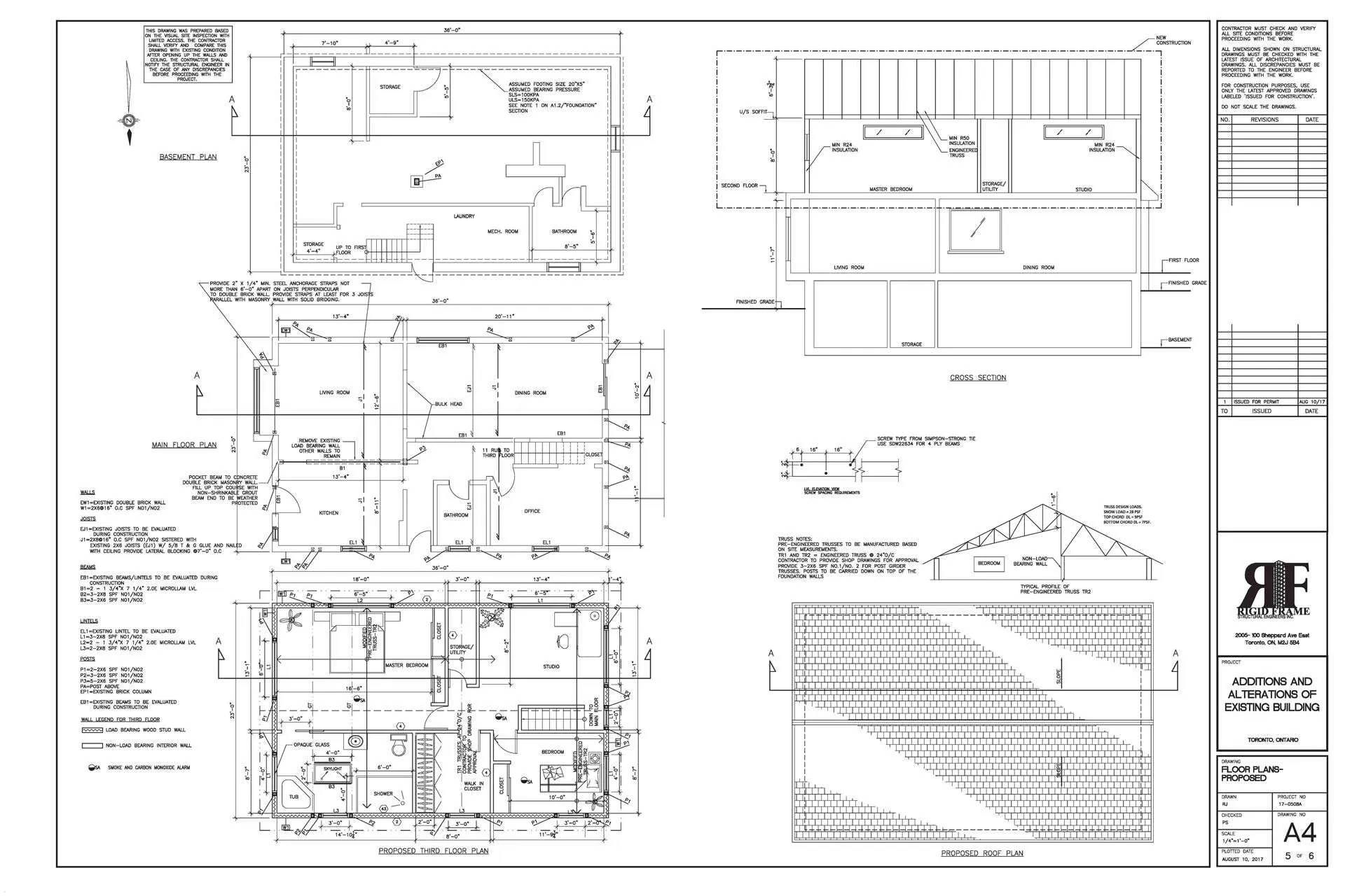 ARCHITECTURAL DRAWINGS & ADDITIONS RIGID FRAME STRUCTURAL ENGINEERS