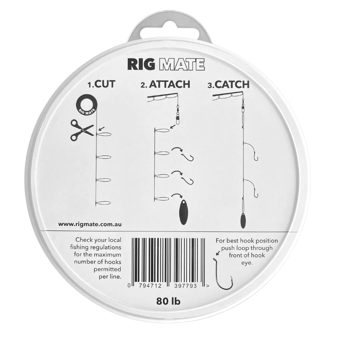 80 lb Pretied dropper loop rigs Rig Mate