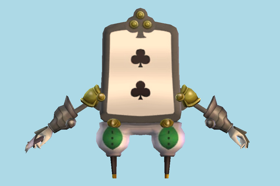 Card Soldier 3D Model