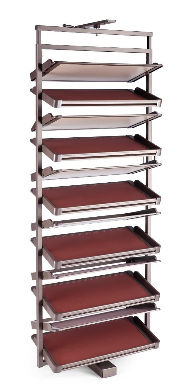 Rigwell Modular Wardrobe 800 MM 12 Layer 360 Degree Rotatable Shoe Rack