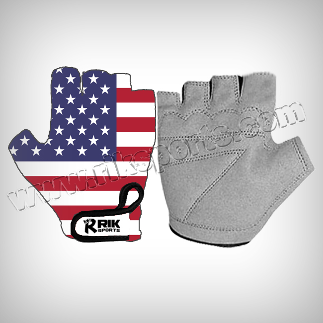 Cycling gloves USA Flag gants cyclisme guantes ciclismo RIK SPORTS