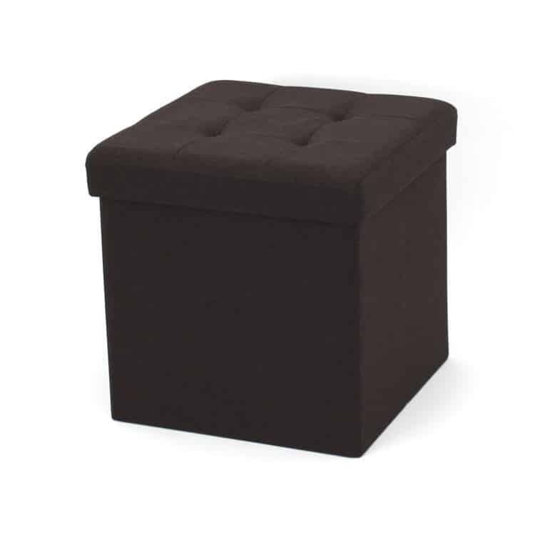Brown Storage Cube Ottoman RimeHome