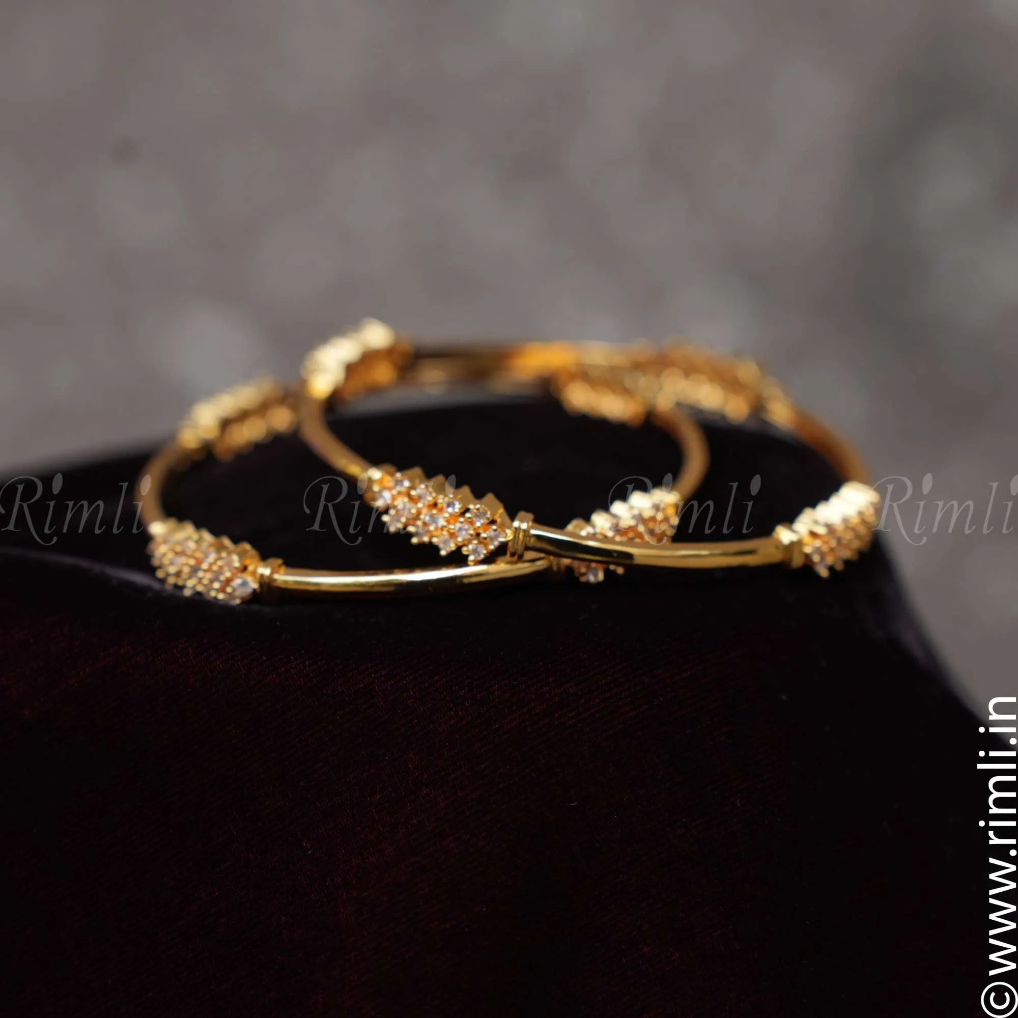 Designer White Stone Bangles