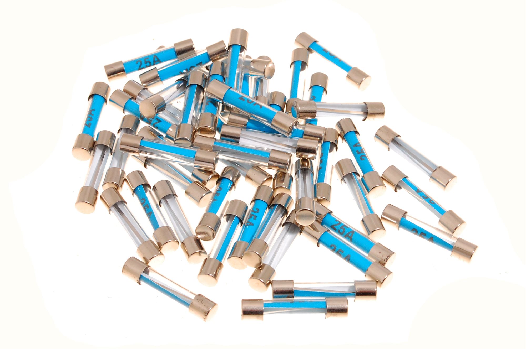 XPart Glass Auto Fuses 25amp 50 Rimmer Bros
