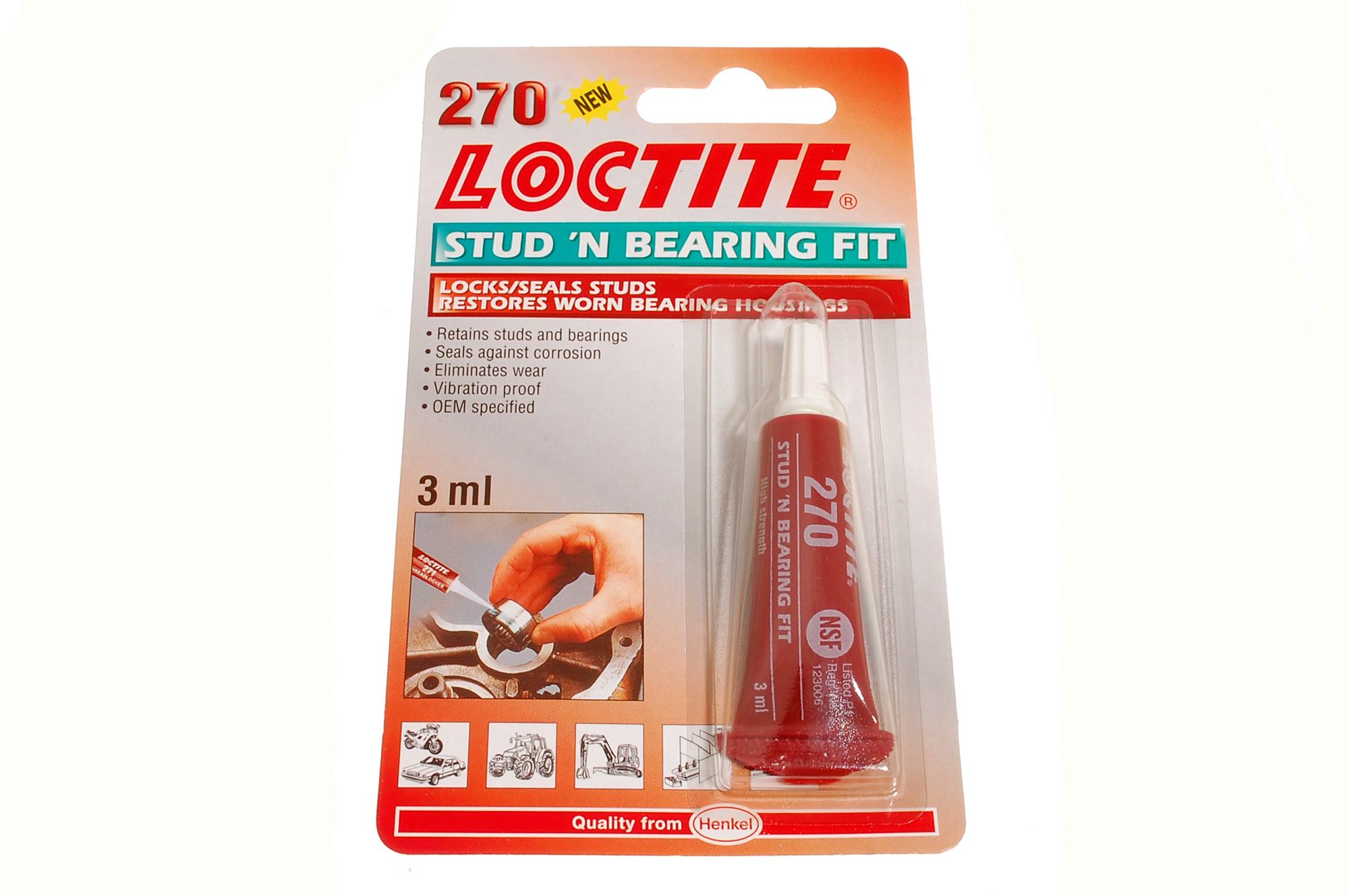 Loctite Stud N Bearing Fit (3Ml) GAC100 Rimmer Bros