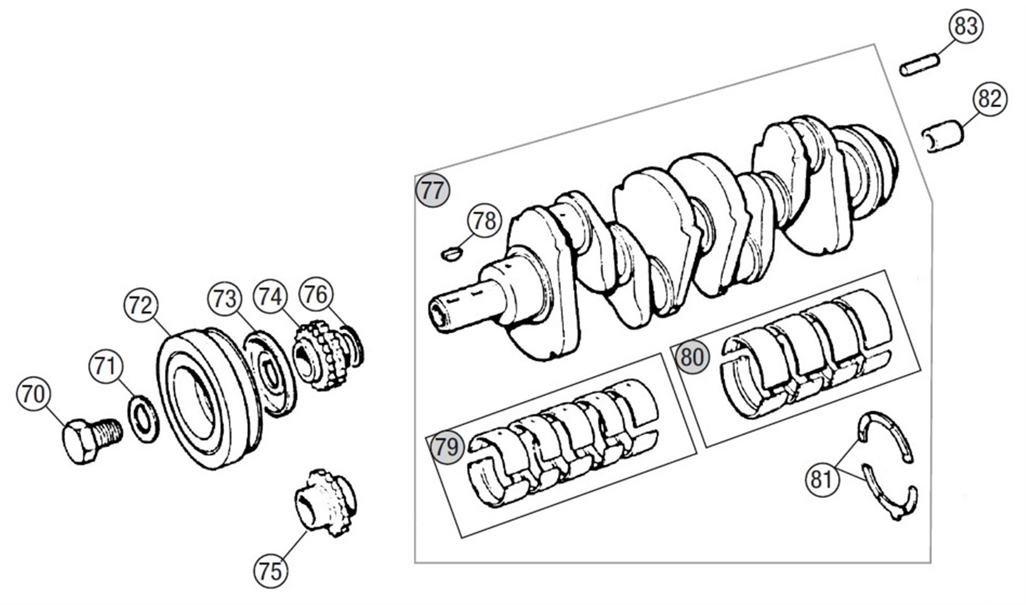 MGB Crankshaft 4 Cylinder Rimmer Bros