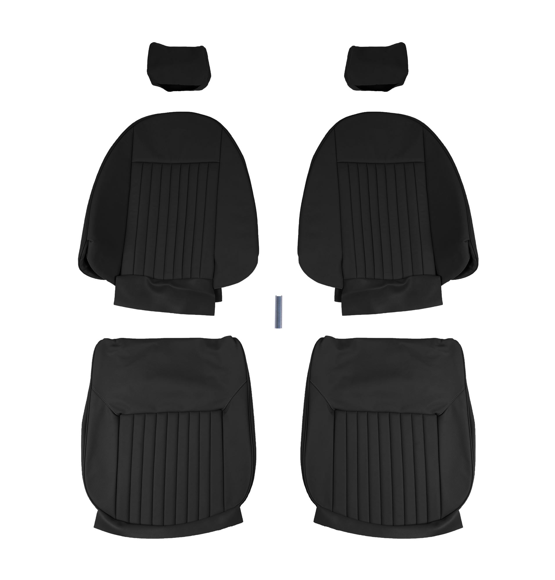 Leather Seat Cover Kit Black RL1529BLACK Rimmer Bros