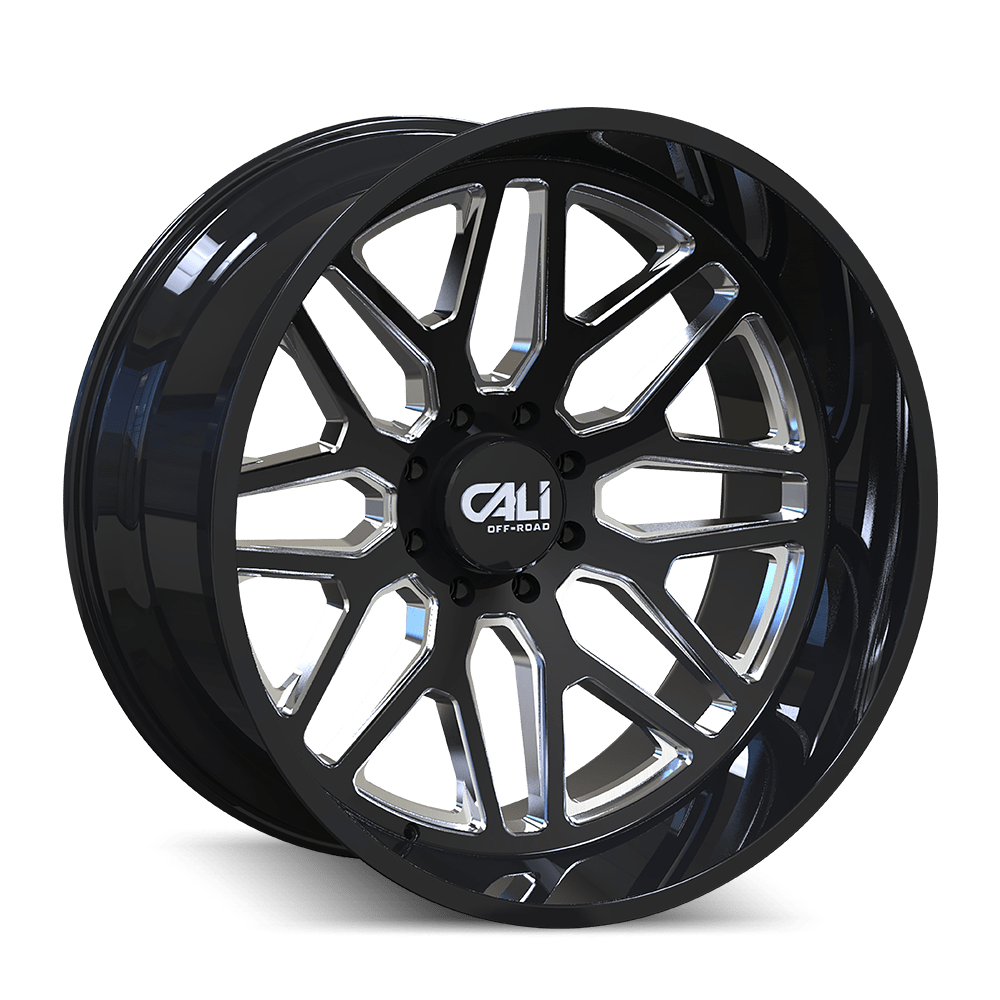 91152270BM 20x12 8x170 51 Offset Cali OffRoad Rims INVADER GLOSS