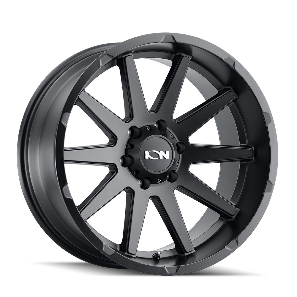 1437981MB 17x9 8x165.1 12 Offset ION Rims 143 MATTE BLACK