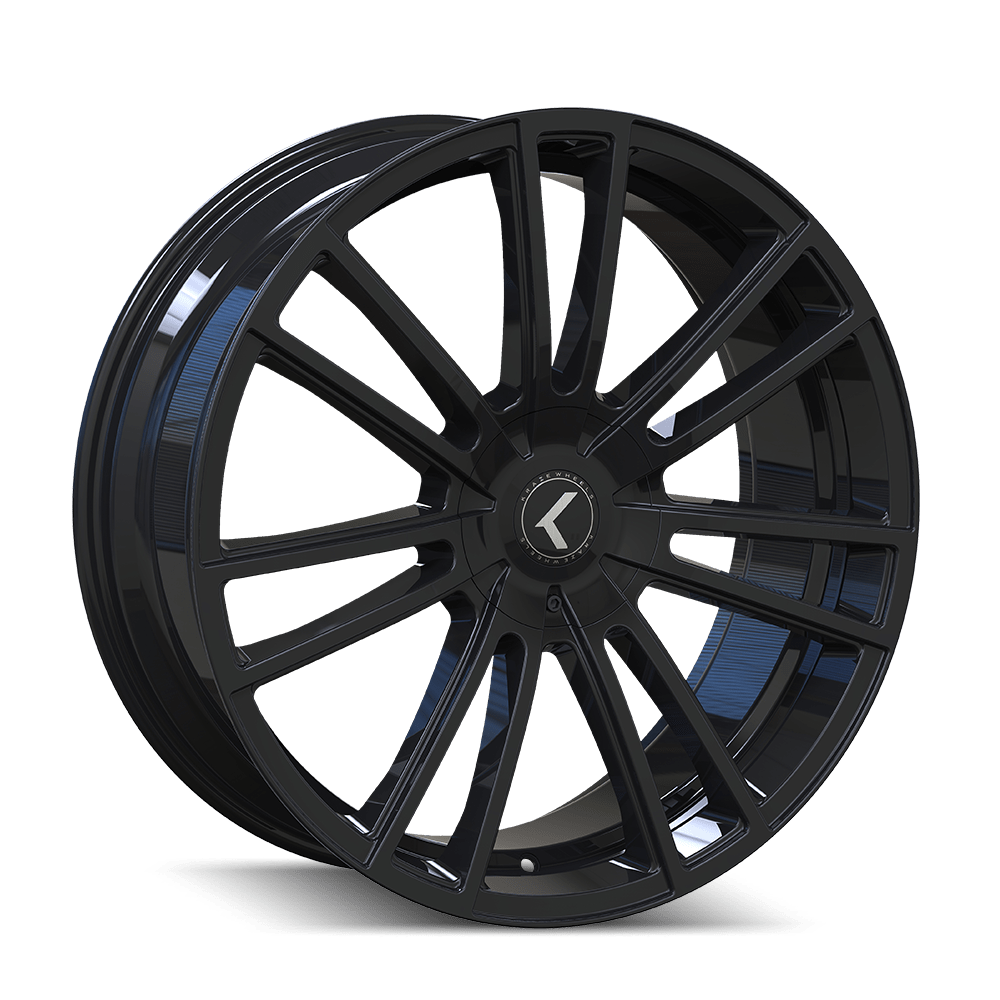 KR1838809GB40 18x8 5x112 40 Offset Kraze Rims SPECTRA GLOSS BLACK