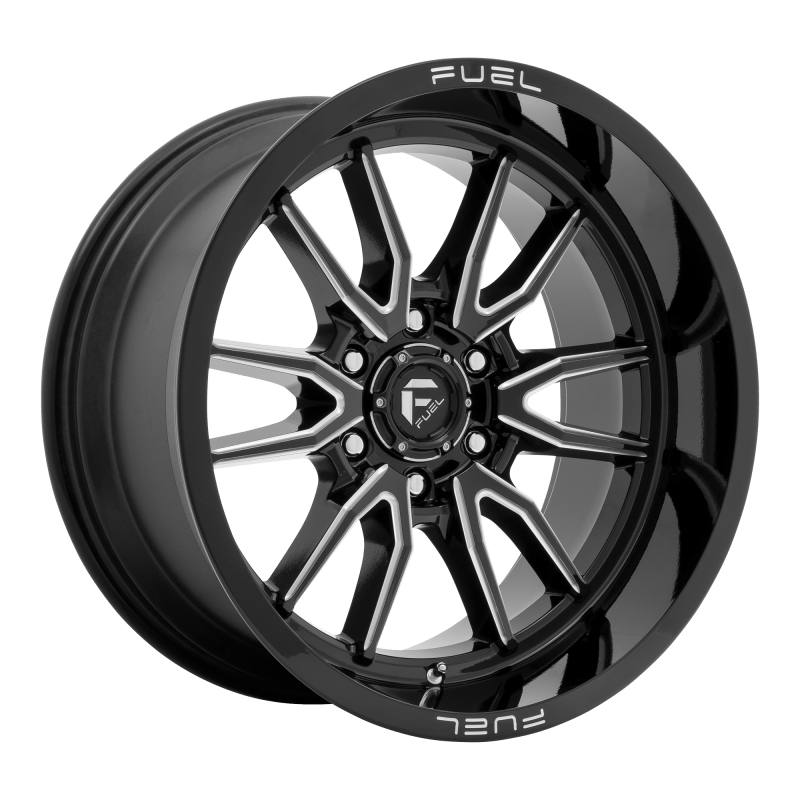 D76117909450 17x9 6x120 1 Offset Fuel Rims D761 CLASH GLOSS BLACK MILLED