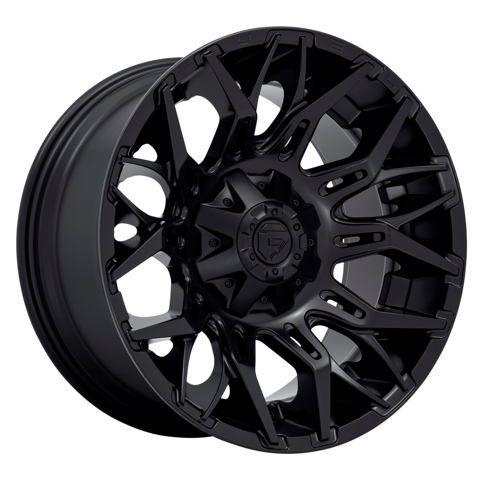 D77220001747 20x10 8x170 18 Offset Fuel Rims D772 TWITCH BLACKOUT