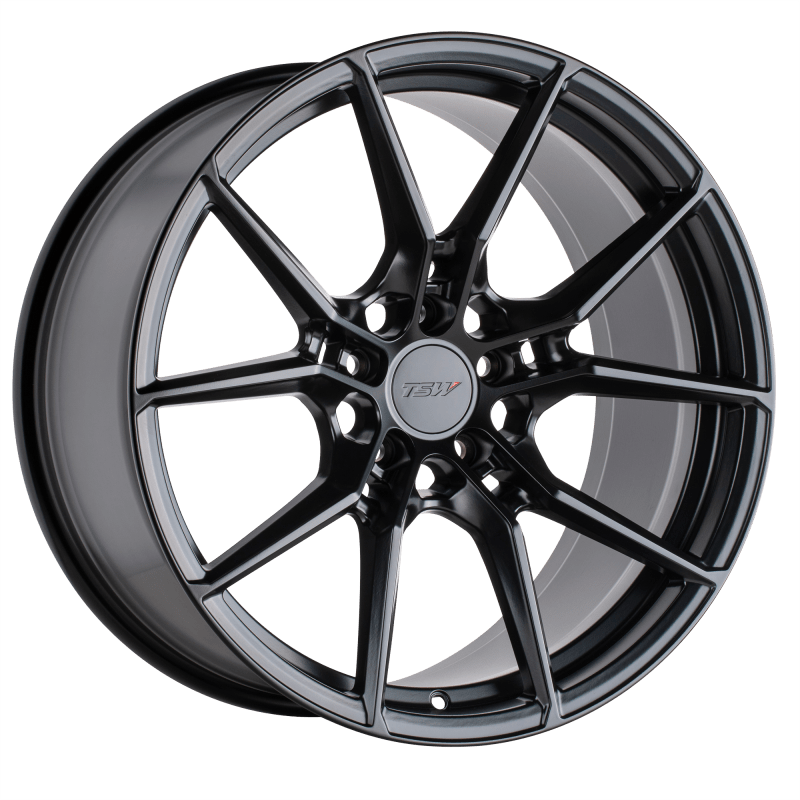 1995NPT395112B66 19x9.5 5x112 39 Offset TSW Rims NEPTUNE SEMI GLOSS BLACK
