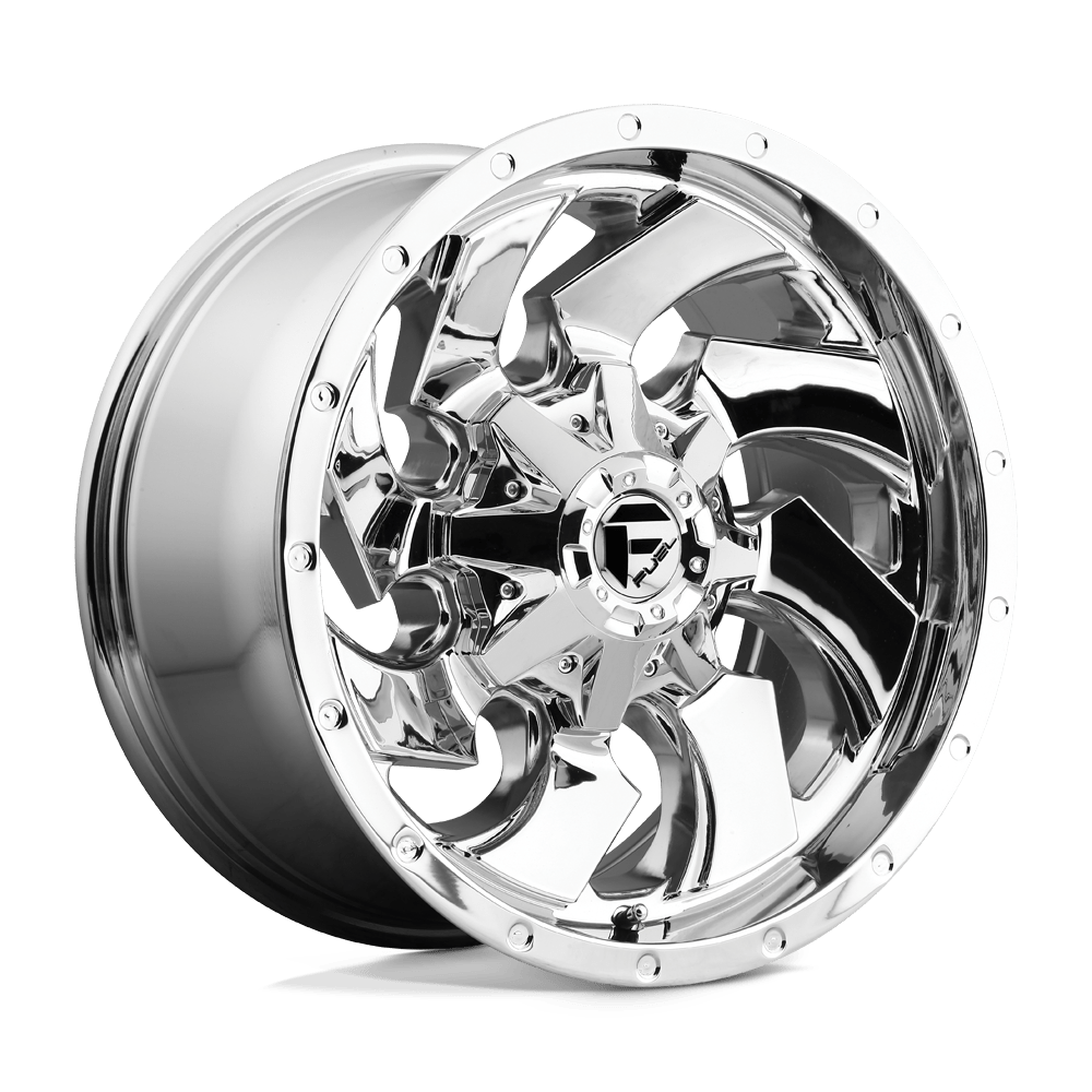 D57322009847 22x10 6x135 18 Offset Fuel Rims D573 CLEAVER CHROME PLATED