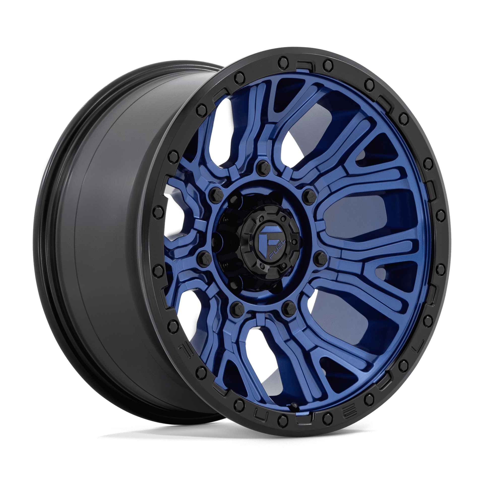 D82720008947 20x10 6x135 18 Offset Fuel Rims D827 TRACTION DARK BLUE
