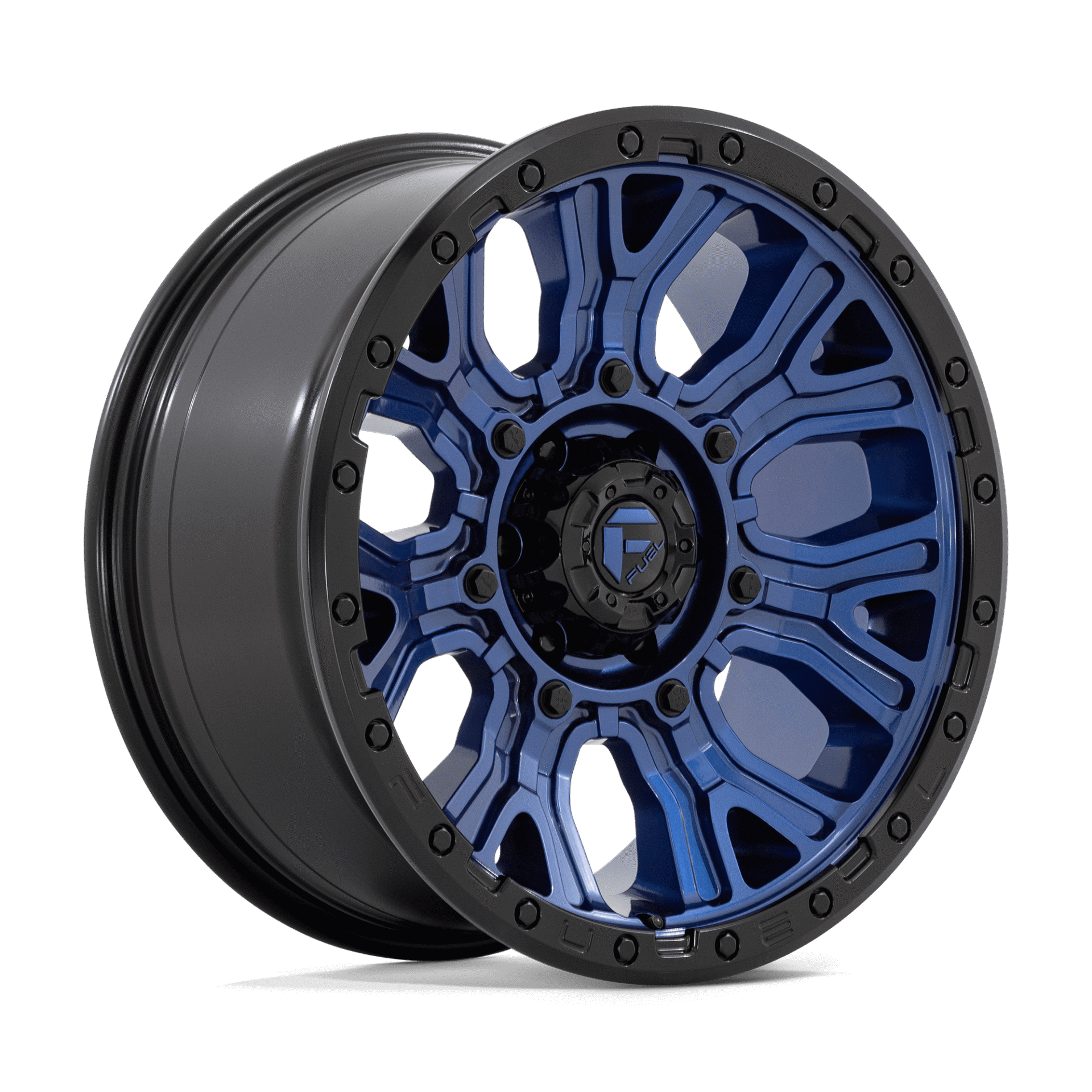 D82720908450 20x9 6x139.7 1 Offset Fuel Rims D827 TRACTION DARK BLUE