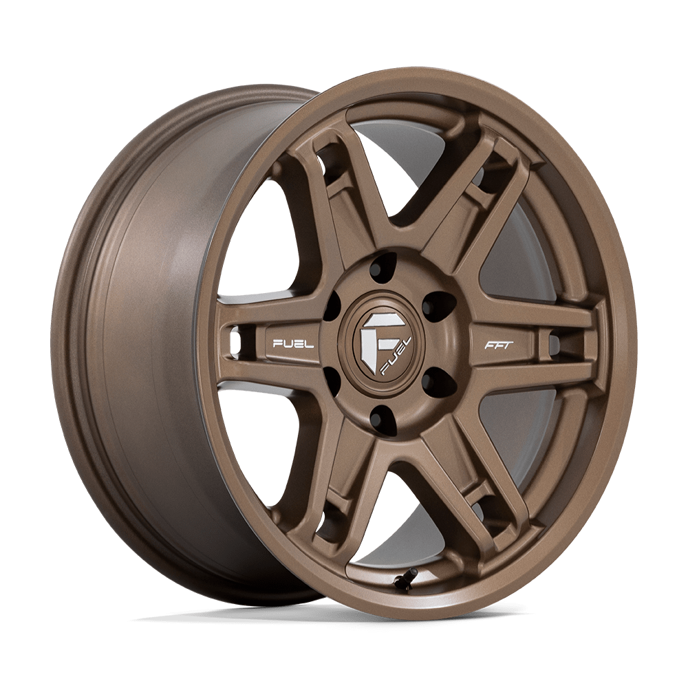 D83718858447 18x8.5 6x139.7 1 Offset Fuel Rims D837 SLAYER MATTE BRONZE