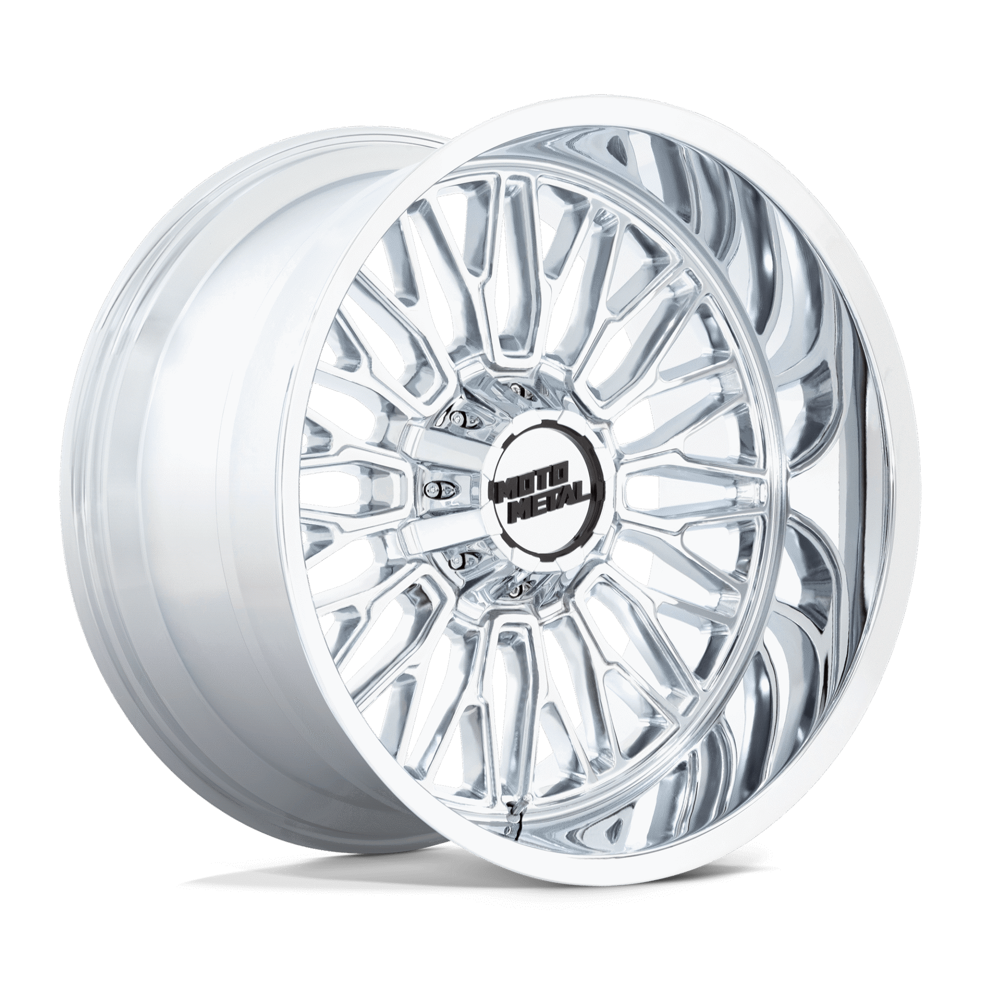 MO809PX20908818 20x9 8x180 18 Offset Moto Metal Rims MO809 STINGER CHROME