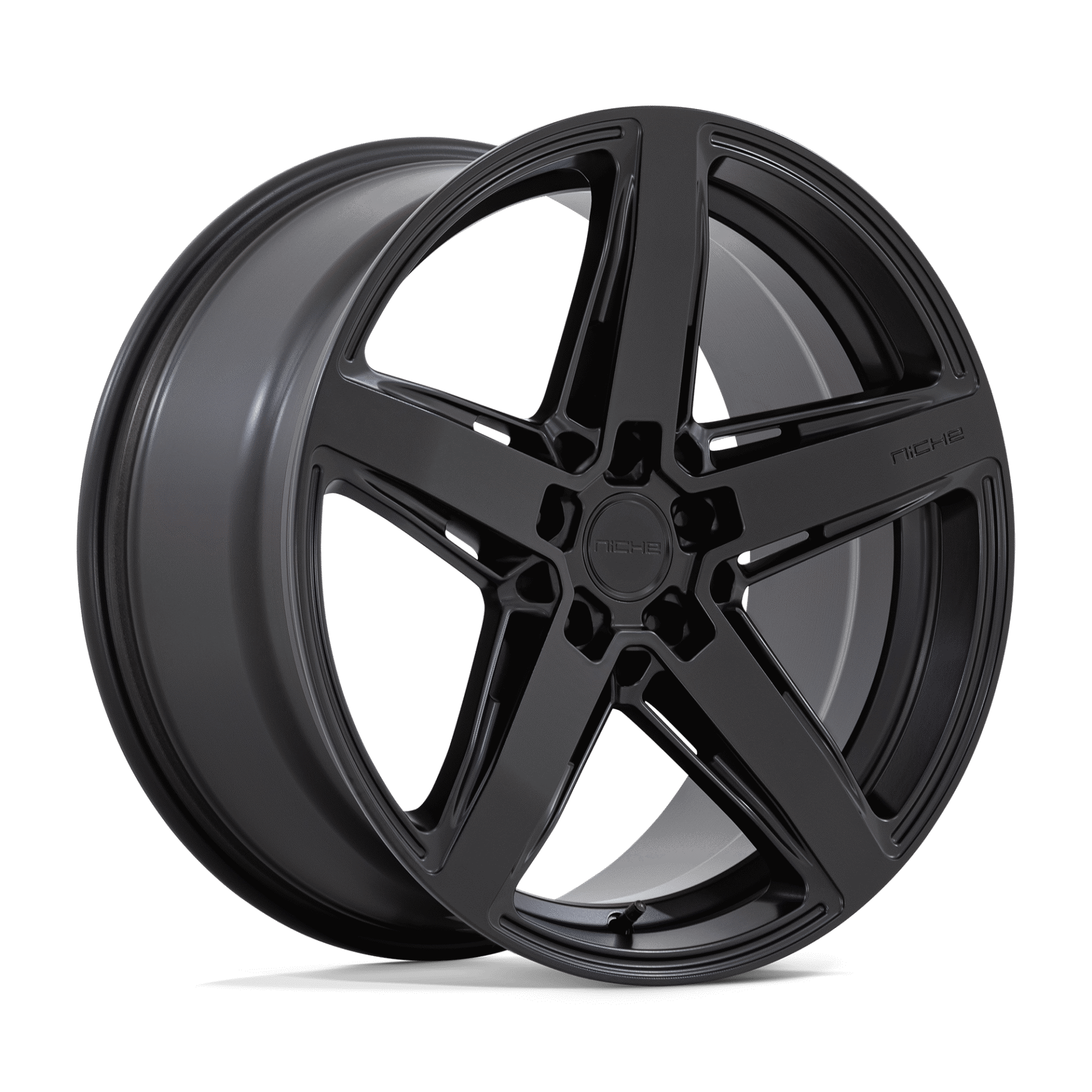 M269209521+22 20x9.5 5x120 22 Offset Niche Rims M269 TERAMO MATTE BLACK