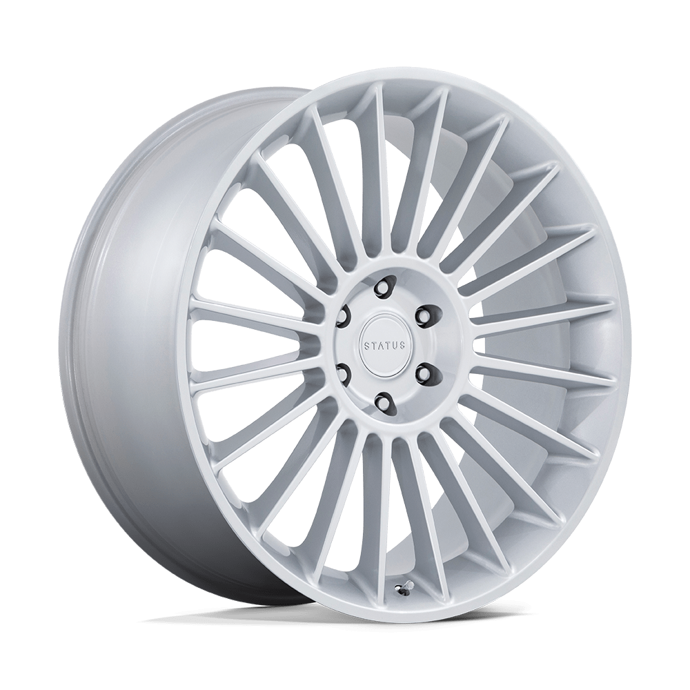 ST003SX24105720 24x10 5x112 20 Offset Status Rims VENTI GLOSS SILVER