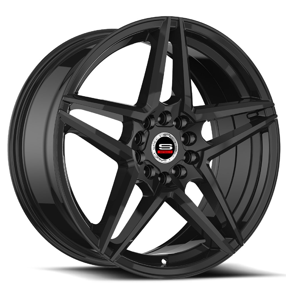 SP5417753542GB 17x7.5 5x110 42 Offset Spec1 Rims SP54 GLOSS BLACK