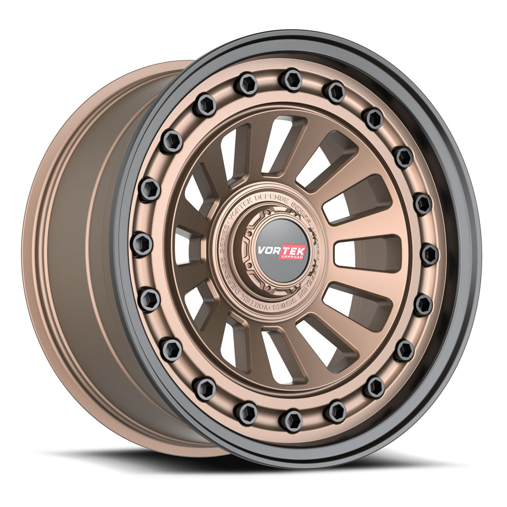 7022095570MZBL 20x9.5 6x135 0 Offset Vortek Rims VRD702 Matte Bronze