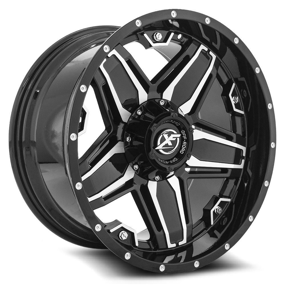 XF22320125139715044GBM 20x12 5x139.7 44 Offset XF OffRoad Rims XF