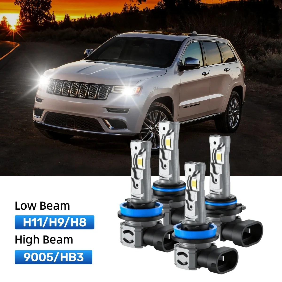 Jeep Grand Cherokee LED Headlight Bulbs - RIMTHIN