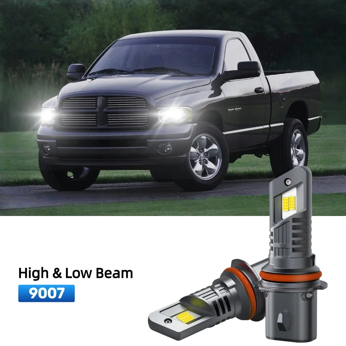 Ram 1500 LED Headlight Bulbs - RIMTHIN