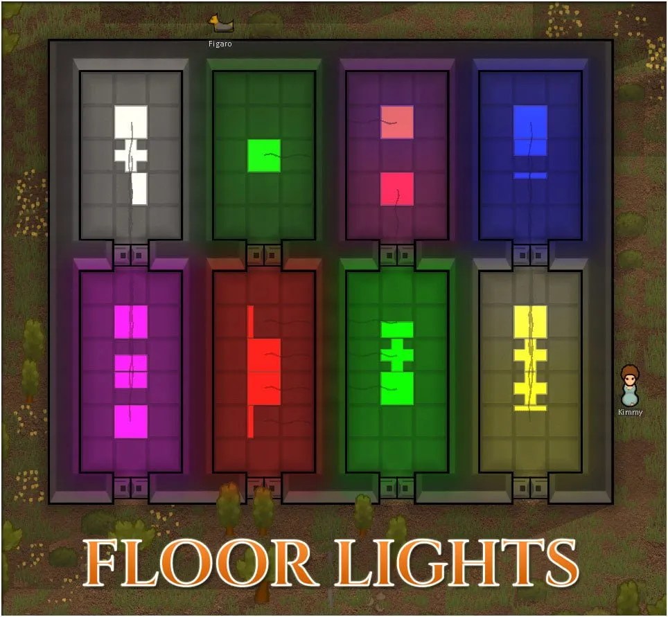 Floor Lights Mod ⋆ RimWorld Base
