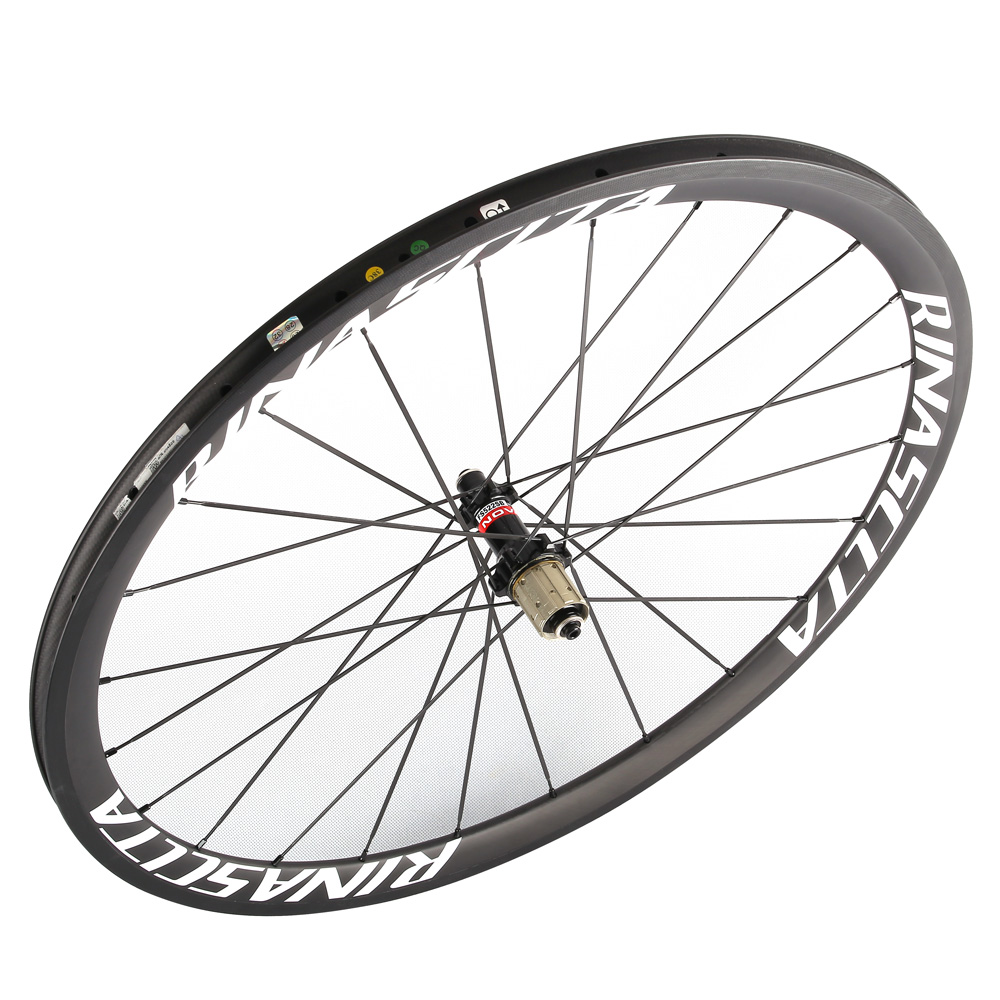 Carbon Fiber Road Bike Tubeless Wheelset Customzied painting