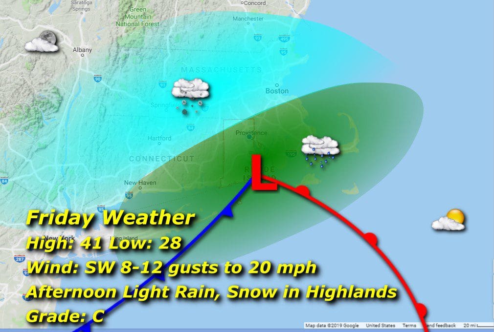 RI Weather Today, Friday, December 6, 2019