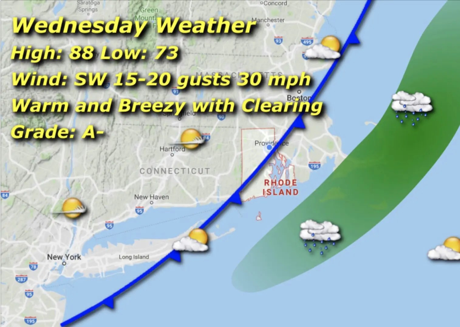 RI Weather Today August 5, 2020