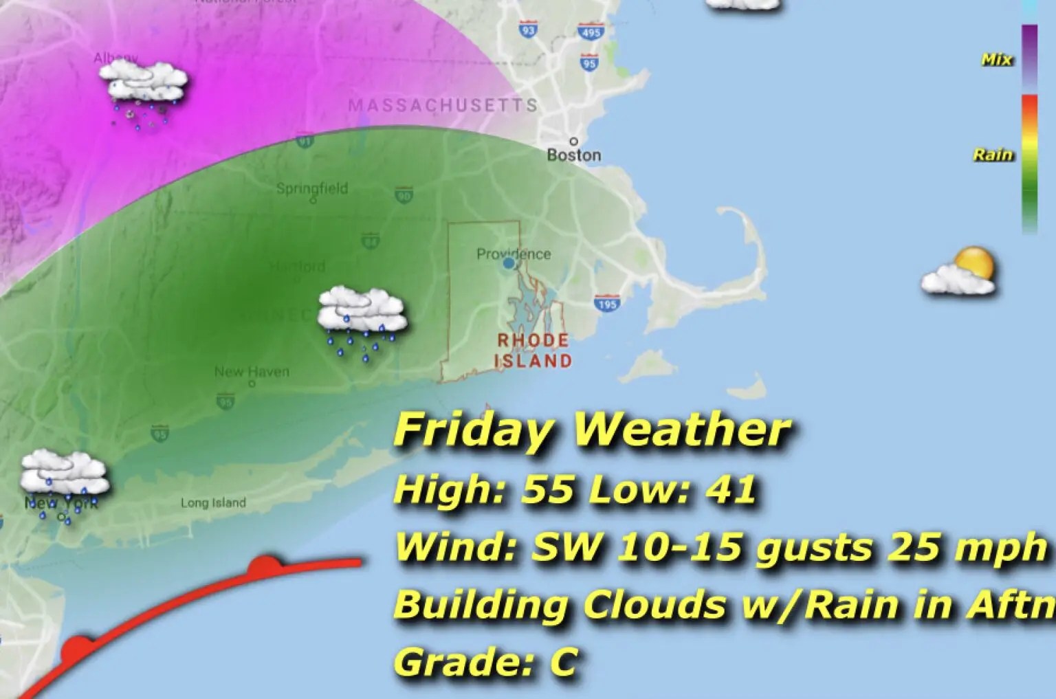 RI Weather Today Fri, Dec. 4, 2020