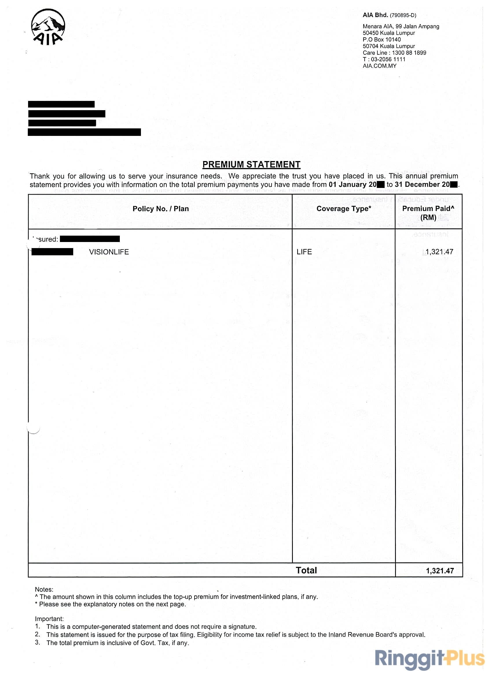 How To Claim Tax Reliefs For Your Insurance Premiums