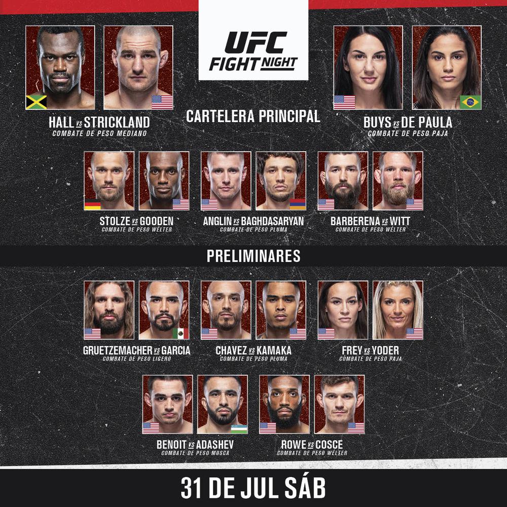 UFC on ESPN 28 победа Стрикленда и другие результаты