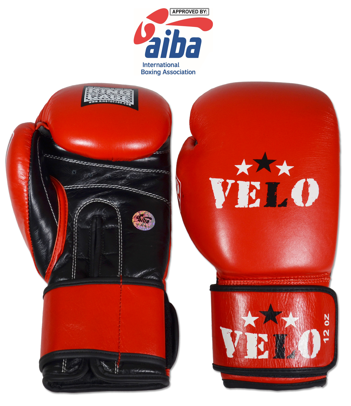 AIBA Approved Amateur Boxing Competition Gloves Blue or Red