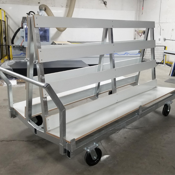 GLASS AFRAME CART Rink Systems